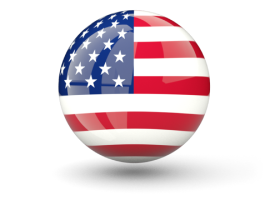 A picture of an american flag on the ball.